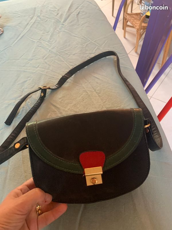 Sac a main cuir vintage (image 4)