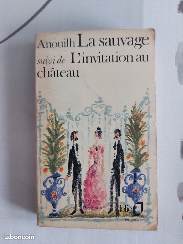Livre "La sauvage" "L'invitation au château" de Anouilh (image 1)