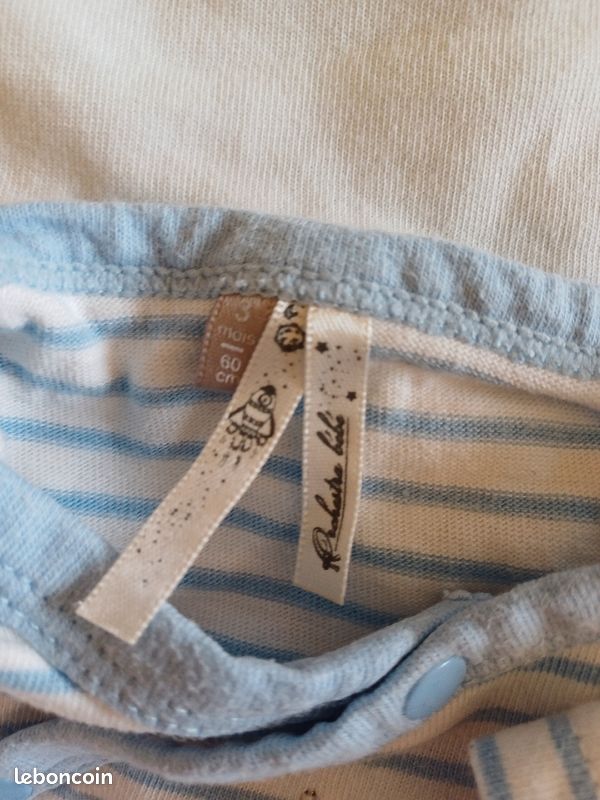 Lot 6 pyjamas garçon 3 mois (image 6)