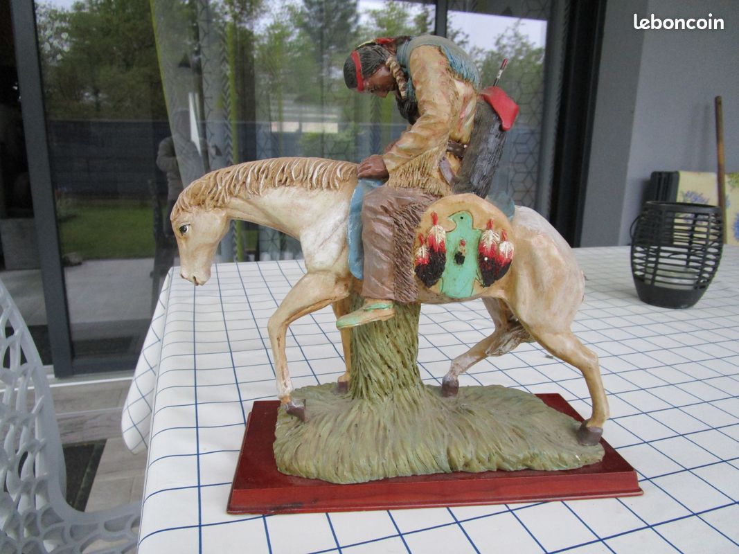 Bibelot indien sur son cheval (image 3)