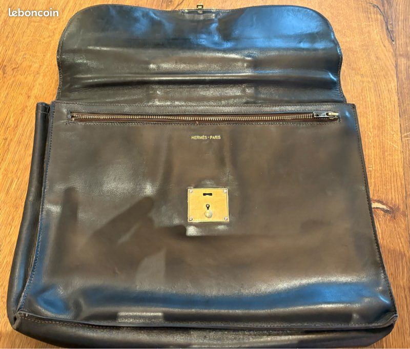 Cartable serviette en cuir hermes Accessoires Bagagerie