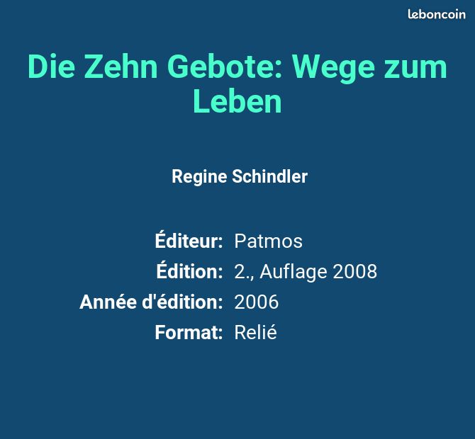 Die Zehn Gebote: Wege zum Leben - Regine Schindler (image 2)