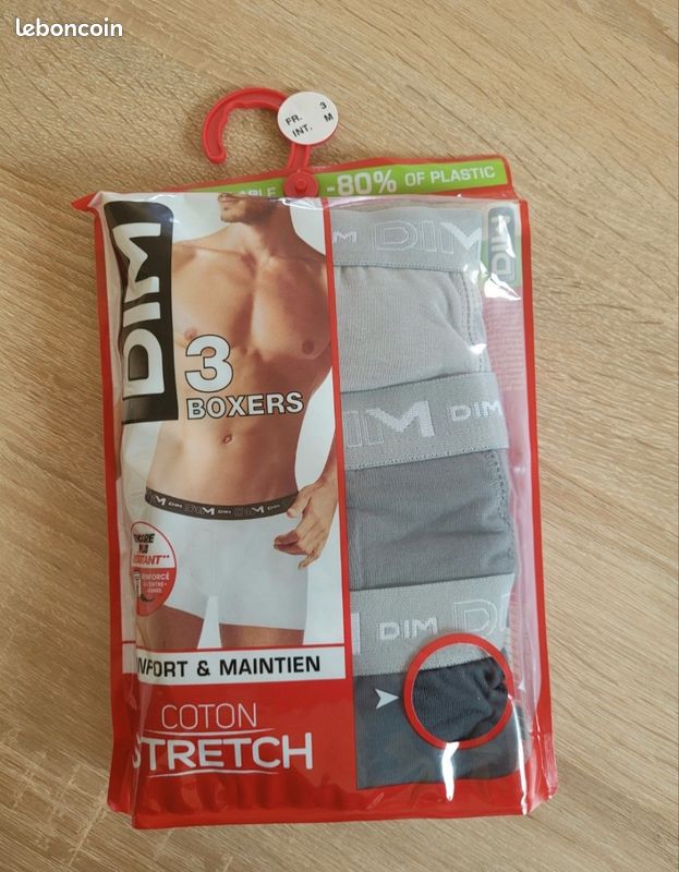 Dim Microfibre - Boxer - Lot de 2 - Homme - Noir - FR Dim Microfibre - Boxer - Lot de 2 - Homme - Noir - FR