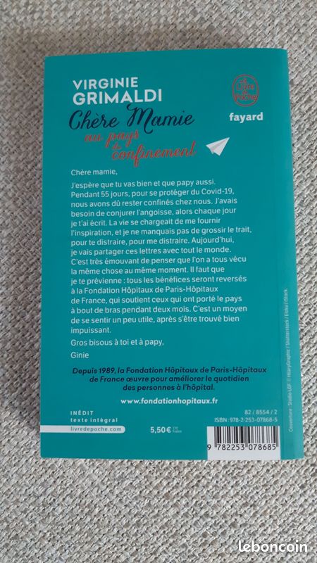 Livre Virginie Grimaldi- Chère mamie au pays du confinement (image 2)