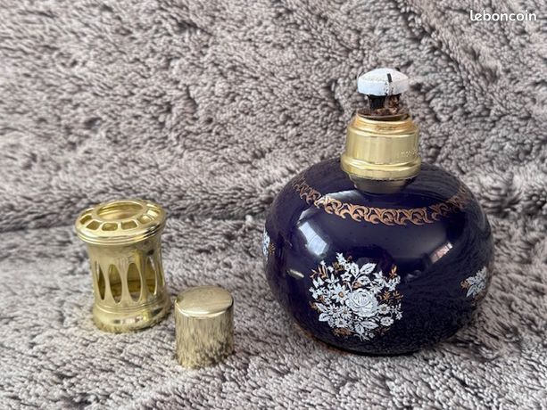 lampe berger ancienne / Revol FN - 8 / Bleu De Sèvres Décor