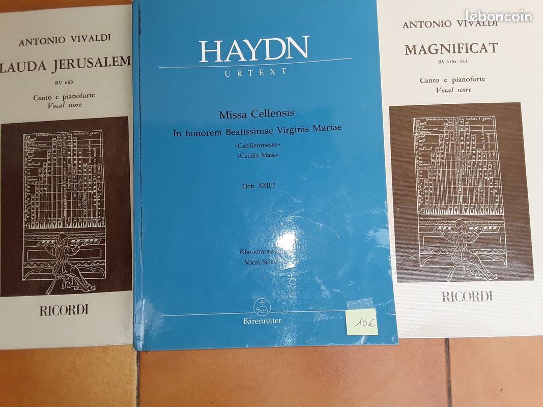 Partitions pour chorale (et orchestre pour certaine) (image 2)