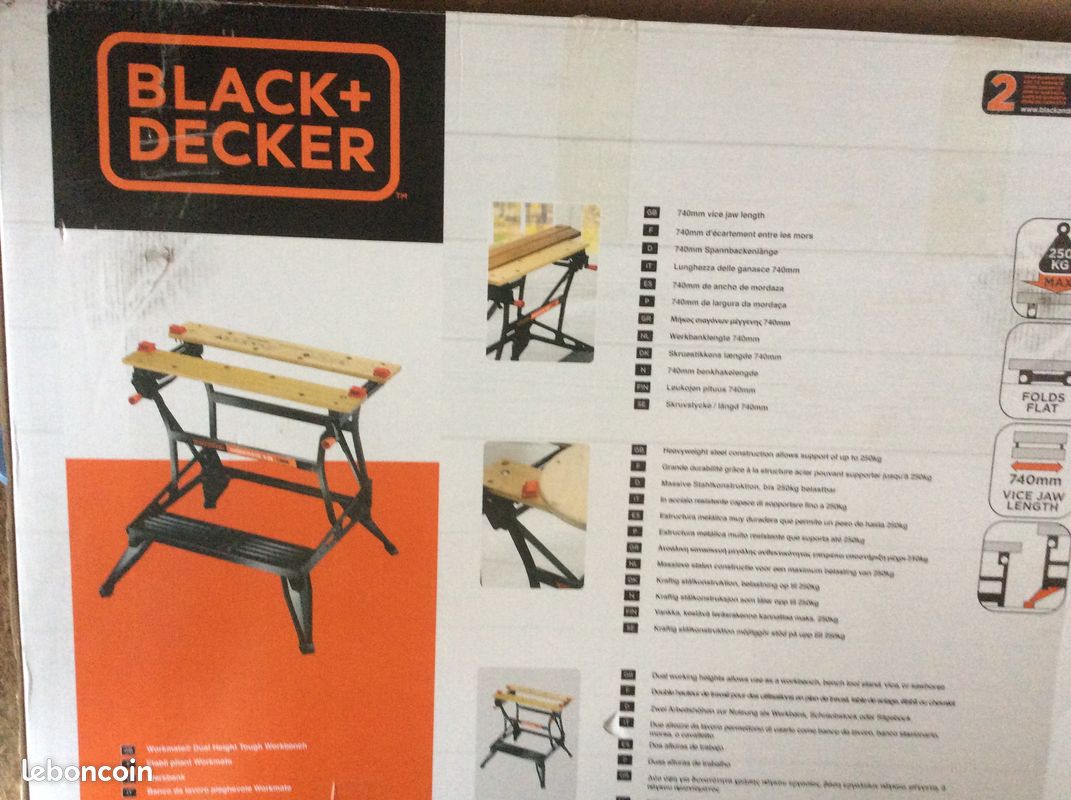 Neuf - Etabli pliant WM626 Black&Decker (image 2)