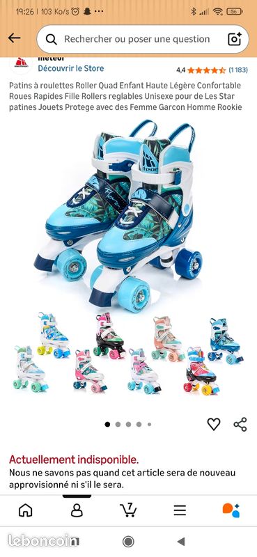 Meteor Rox - Rollers en ligne - Enfants - Réglables - Meteor Rox - rose/bleu clair - M Meteor Rox - Rollers en ligne - Enfants - Réglables - Meteor Rox - rose/bleu clair - M