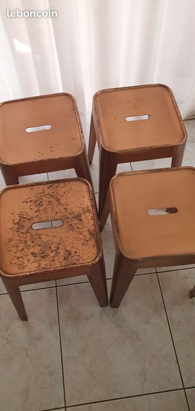 Tabouret metal style tolix (image 2)