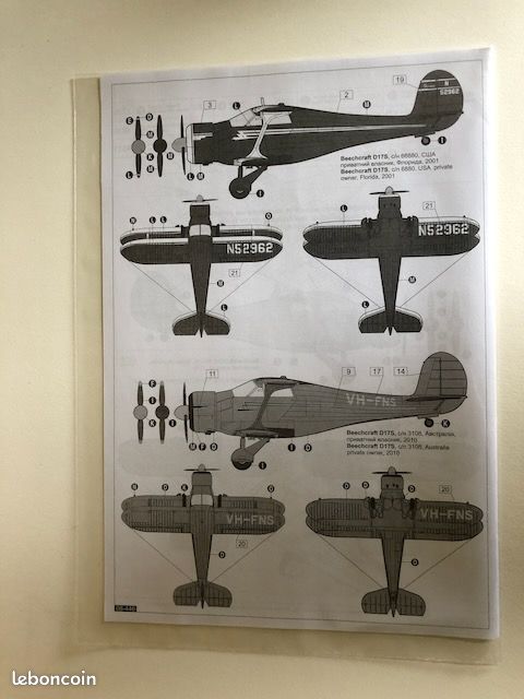 Maquette Beechcraft Staggerwing 1/48 Roden (image 3)