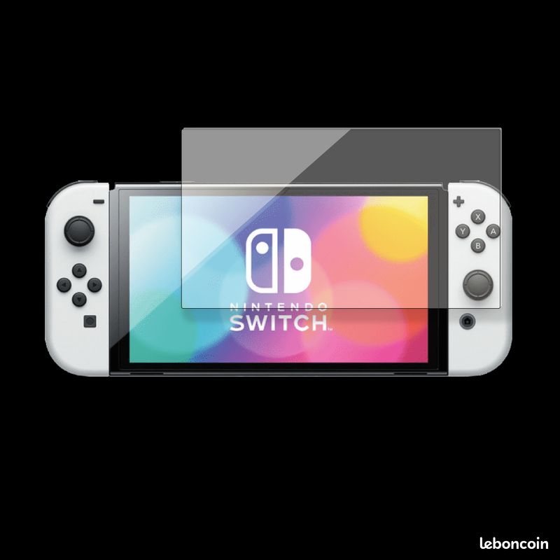 Switch Oled + 2 jeux, vitre de protection et pochette (image 1)