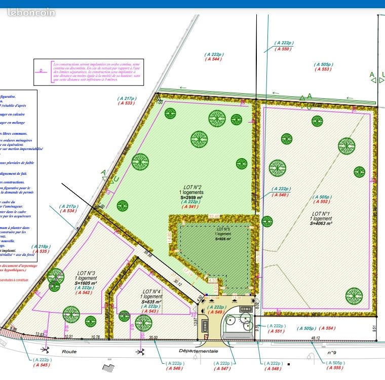 Terrains constructibles jusqu'à 3 hectares · à Pompéjac · 136 000 €