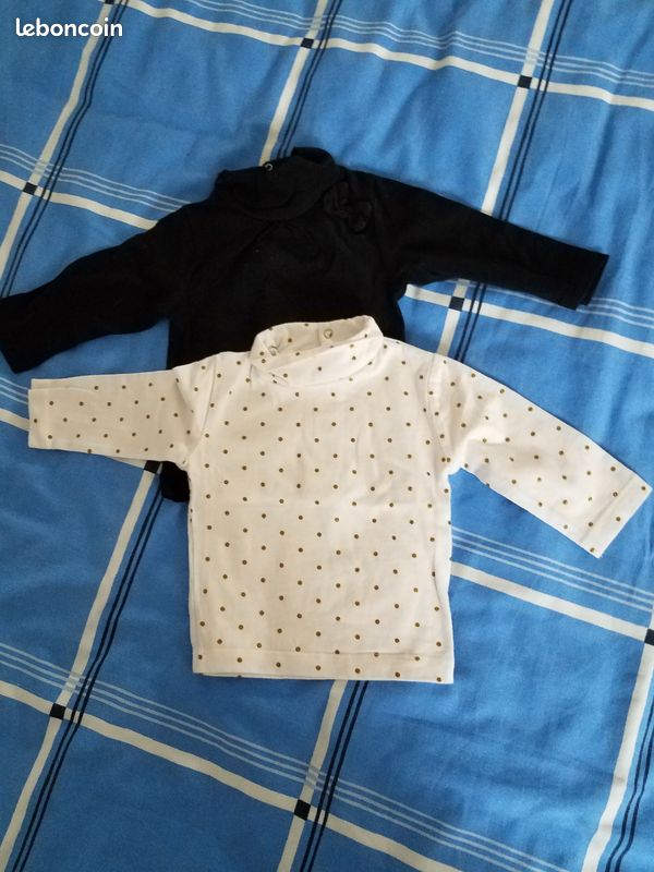 Lot de 2 sous pulls bebe fille (image 1)