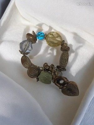 Bracelet Fantaisie Vintage Rétro - Bijou Ancien D'occasion - Collection Ou Port Quotidien