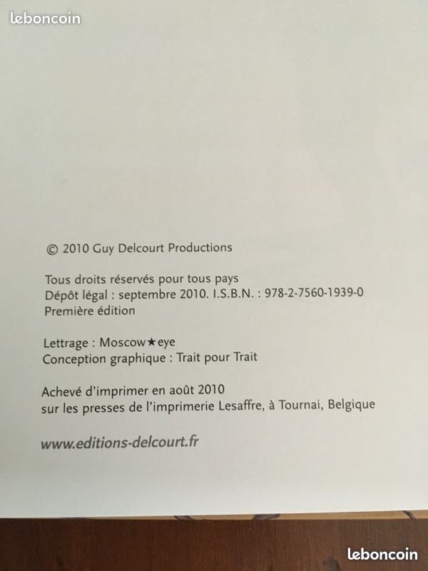 Bd "Blanche" de Thierry Chavant en EO 09/2010 état neuf (image 3)