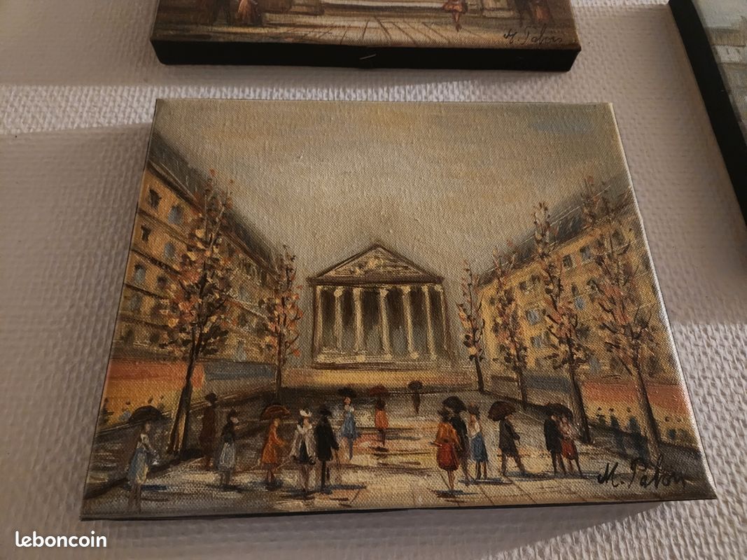 Huiles sur toile 22 x 27cm vues de Paris (image 3)