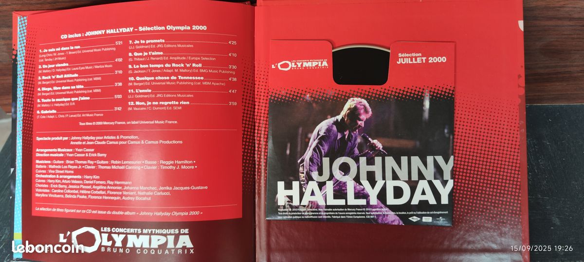 Coffret HALLIDAY Juillet 2000 (image 3)