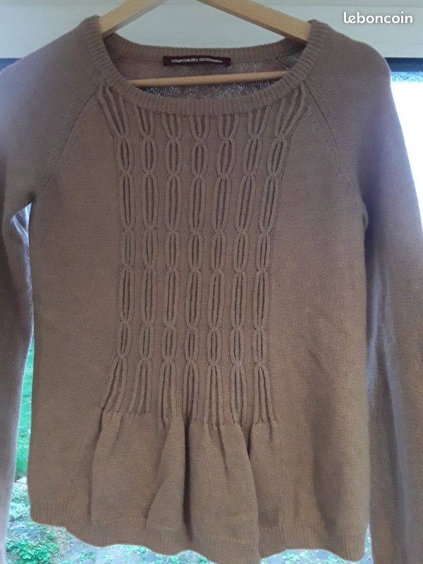 Pull comptoir des cotonniers camel, taille XS (image 6)