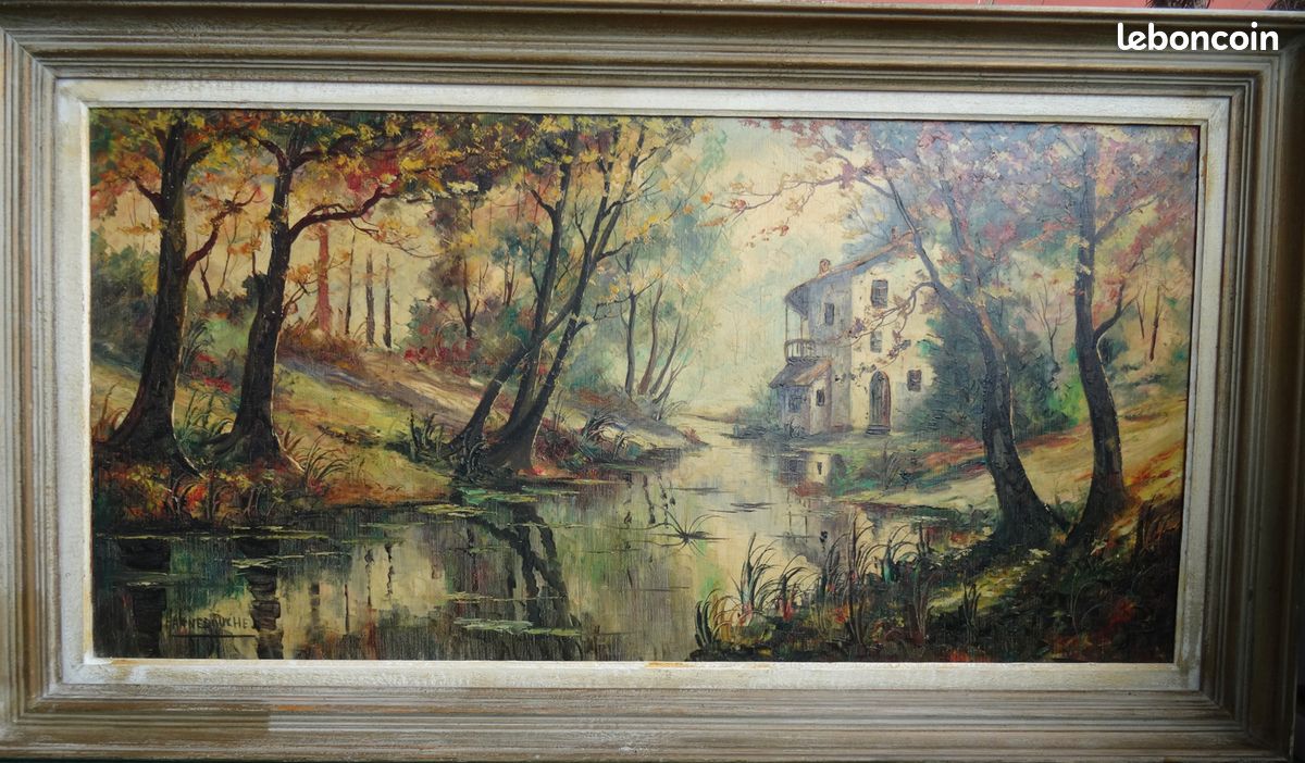 Tableau d’huile sur toile du peintre Hannedouche (image 1)