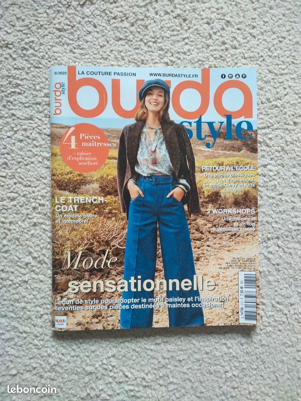 Magazine Couture Burda 'Un Parfum De Rentrée' - Août 2008 N°104, Occasion