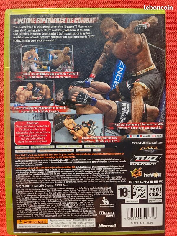 UFC Undisputed 2009 XBOX (image 2)
