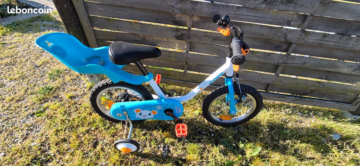 GASLIKE Vélo Enfant 14 Pouces – Cadre Magnésium, Roues Lumineuses, 3-7 Ans