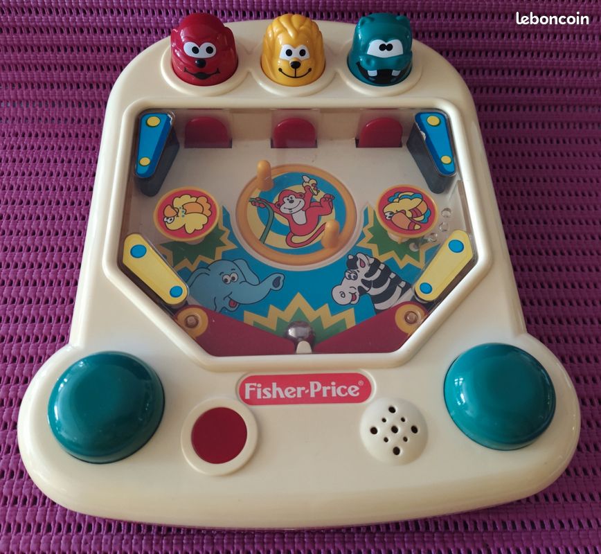 Flipper de table Fisher Price fonctionne avec 2 piles lr 14 (image 1)