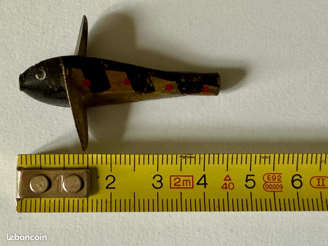 LOT 5 PLUCKY - Leurre de pêche ancien collection - Old Fishing lure EUR 10,50 - FR