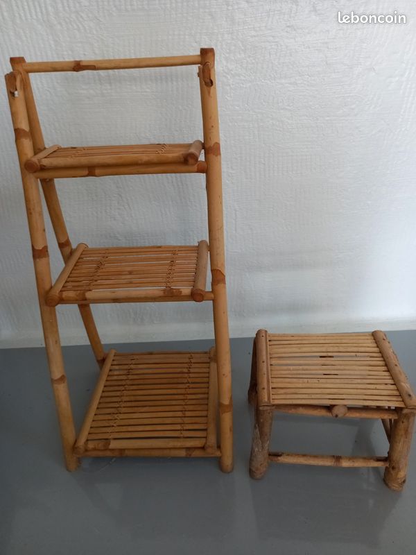 Etagère et tablette en bambou (image 1)