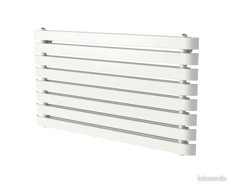 3 x Radiateurs eau chaude GoodHome Wilsona Horizontal 1 x blanc 2 x noir 1080 W (prix unitaire) garantie + facture (image 1)