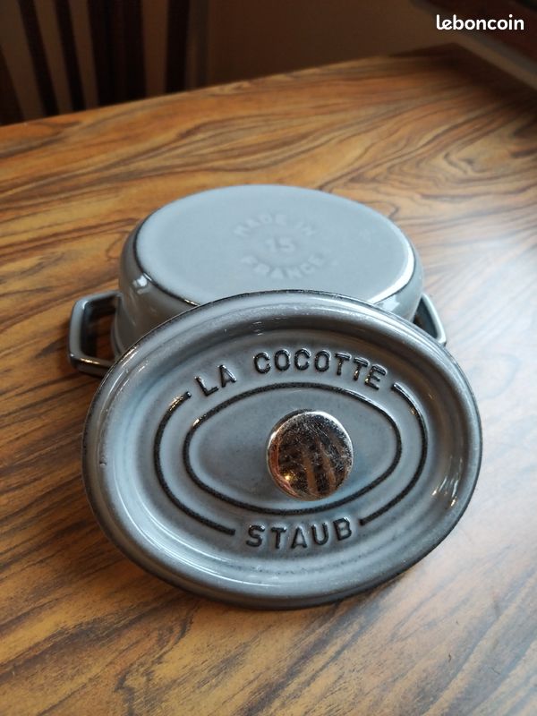 Staub La Cocotte Cocotte 15 cm, Ovale, Gris graphite, Fonte 