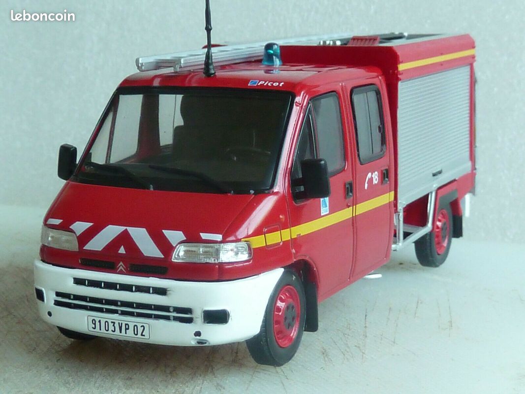 Miniature Citroën Jumper Pompiers SDIS Isère 2013 Norev 1:43 - Neuf, Métal, Collection