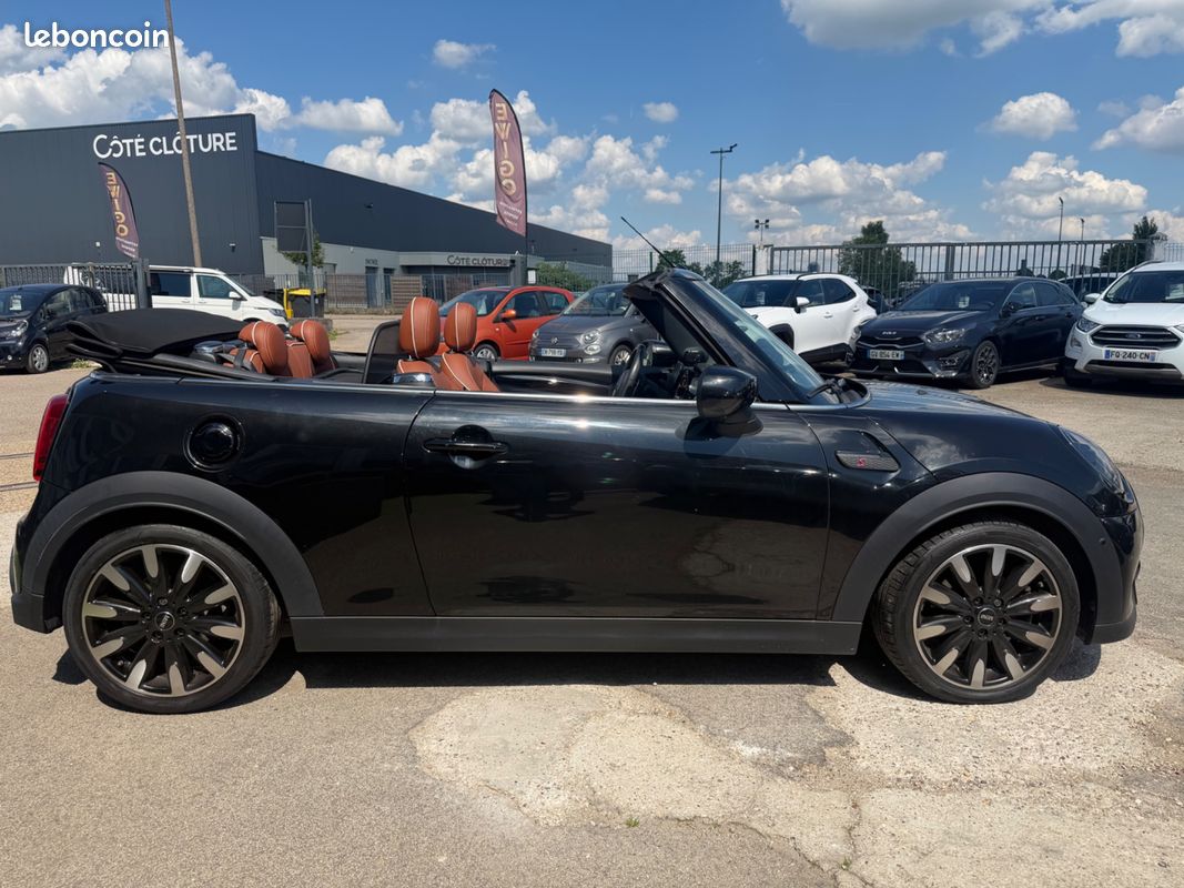 MINI CABRIO 2.0 180CH COOPER S BVA - 1ÈRE MAIN - AFFICHAGE TÊTE HAUTE - INT. CUIR CHAUFFANT - CAPOTE ELECTRIQUe (image 7)