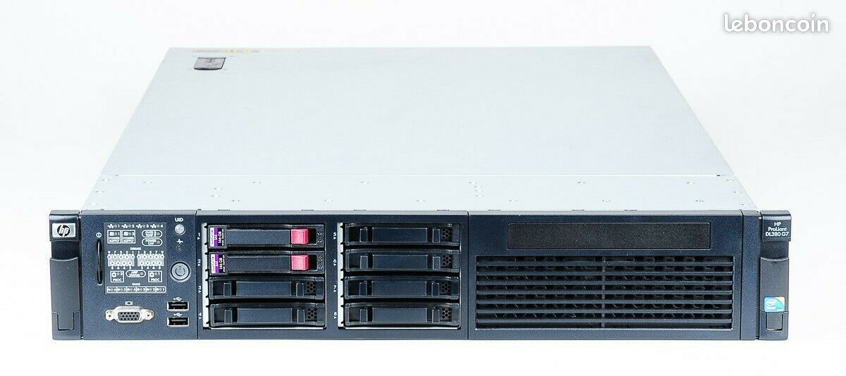 Serveur HP ProLiant DL380 G7 SFF 8 baies, ideal pour homelab avec esxi, proxmox, unraid, openmediavault, debian ou linux, plex, ou xepnology (image 3)