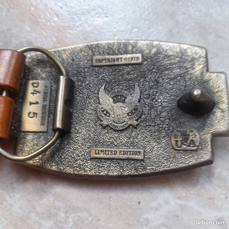 Ceinture Western Sendra En Cuir Et Crocodile – Marron, Unisexe, Neuve Avec étiquette