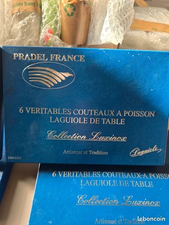 Coffret 12 Couteaux à Poisson Laguiole Pradel – Collection Luxinox Boîte Métal