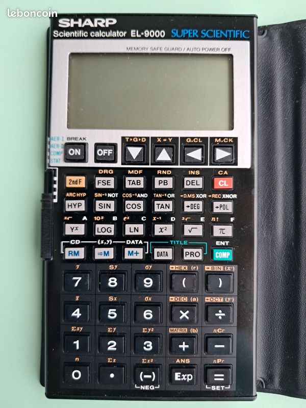 Calculatrice scientifique SHARP EL 9000 (image 2)
