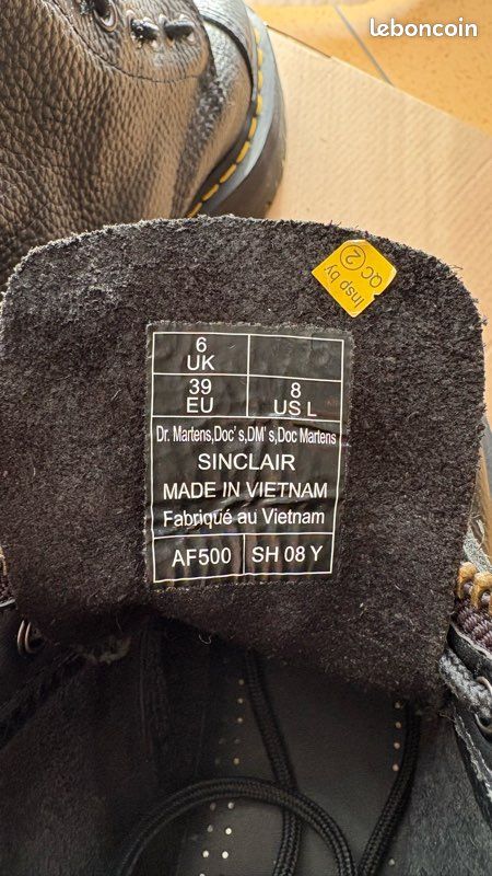 Chaussures Dr. Martens Sinclair – Taille 39 – Excellent état (image 6)
