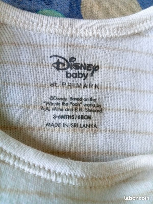 Lot de 3 vêtements 6mois Disney (image 9)