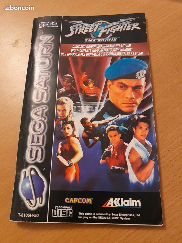 Street Fighter The Movie - Sega Saturn, PAL SECAM, édition 1995 Avec Boîtier Et Manuel