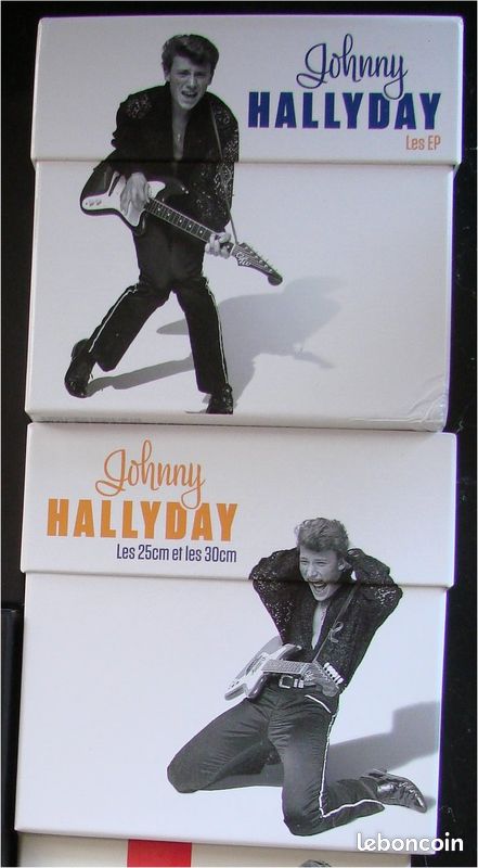 JHC- Lot 2 coffrets replica en CD de EP et LP - Hallyday (image 1)