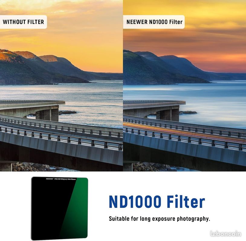 Lot 4 Filtres Infrarouges NEEWER 58mm IR720 IR760 IR850 IR950 - Photographie Créative