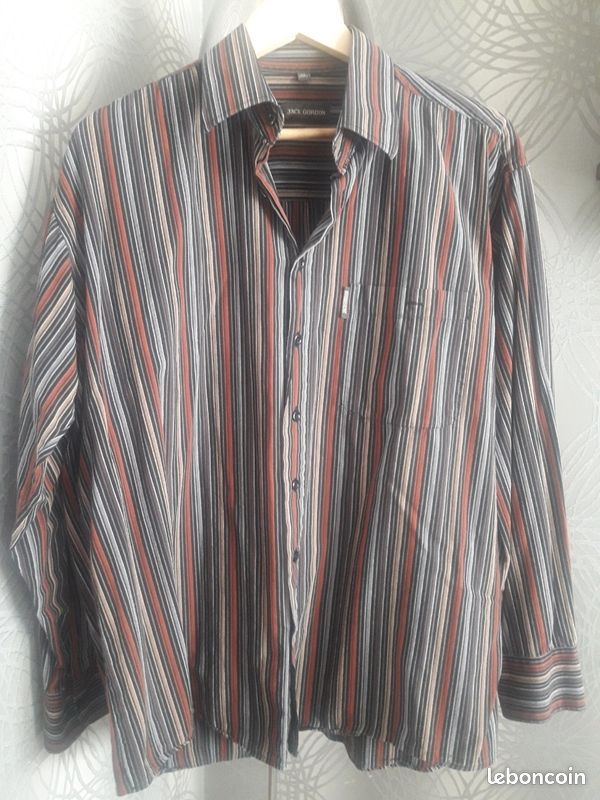 Chemise à rayures en coton (image 1)