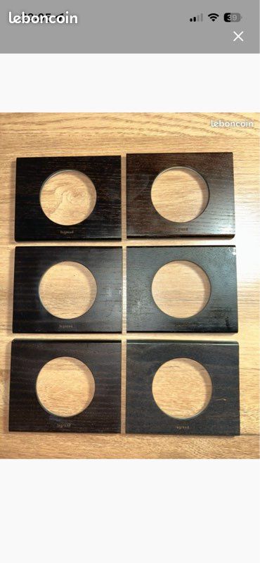 📦📦 lot de 6 plaques simple Legrand Céliane Wengé Wengué (image 1)
