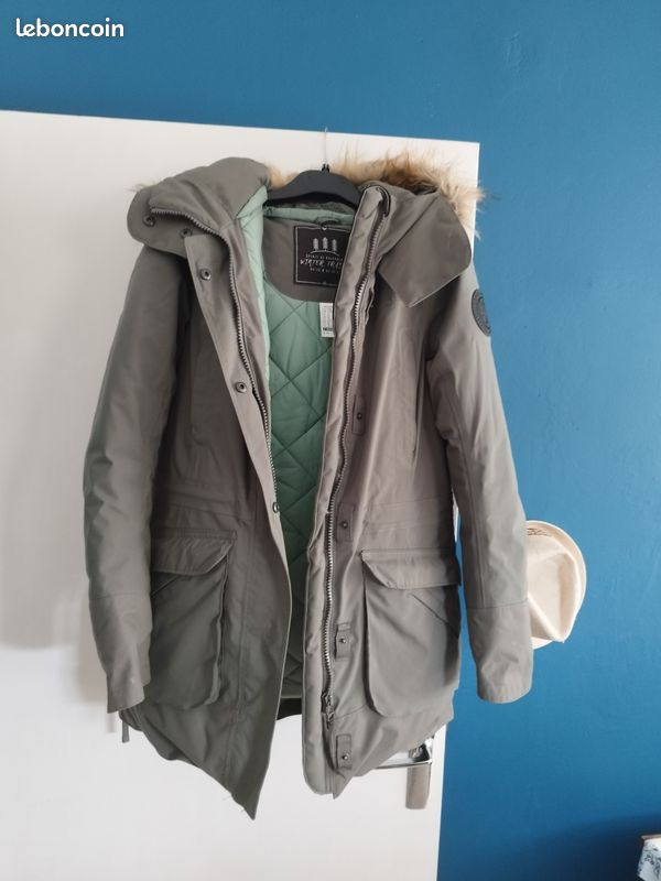 Manteau ultra chaud et waterproof kaki Vêtements