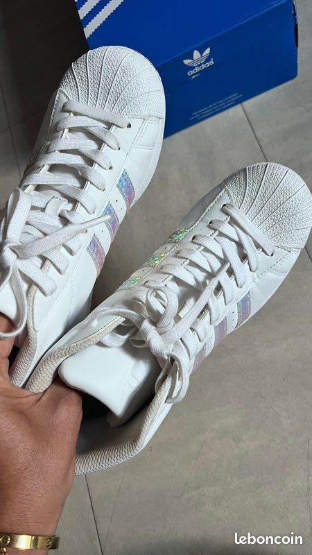 Chaussure Superstar Femme Basket Adidas Superstar Brillante Super