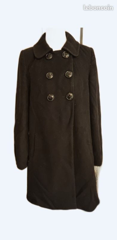 Manteau noir La Redoute taille 34 (image 1)