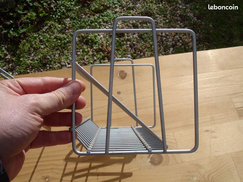 Lot de 3 supports / ranges CD IKEA en métal 3 X 20 CD (image 2)