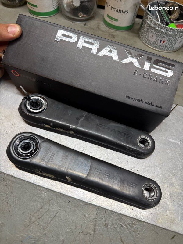 Pédalier praxis carbone 170mm moteur Équipements vélos