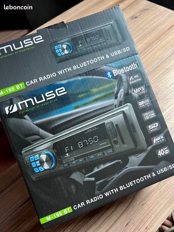 Autoradio M-195 BT Bluetooth - USB-SD - MP3 - Puissance 4 x 40W - MUSE MUSE  - Autoradio